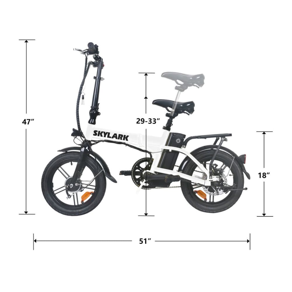Electric Folding Bike Nakto Skylark 220W - SkyXW160006 - electric bike