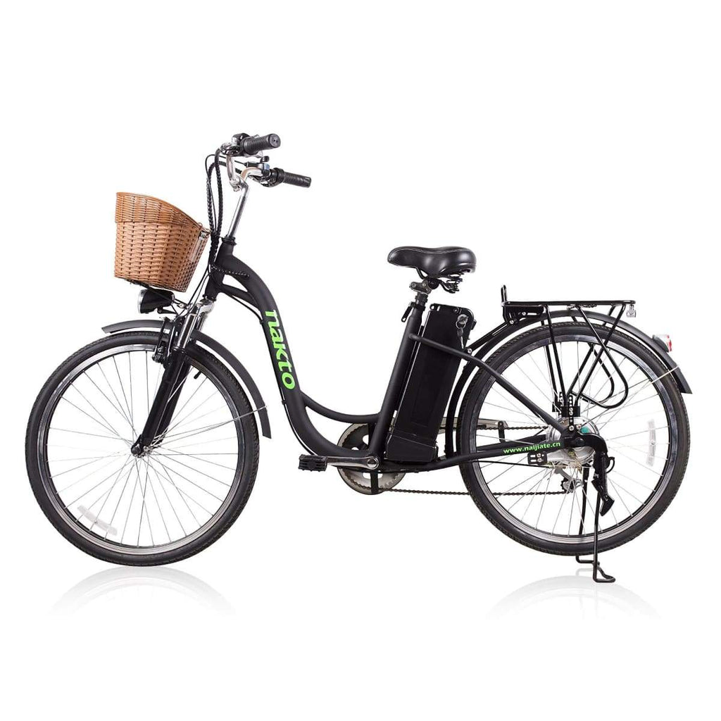Electric Bike Nakto Camel 250W City Cruiser Women Bicycle - Camfw260001 - Black - Electric Bike $649.00
