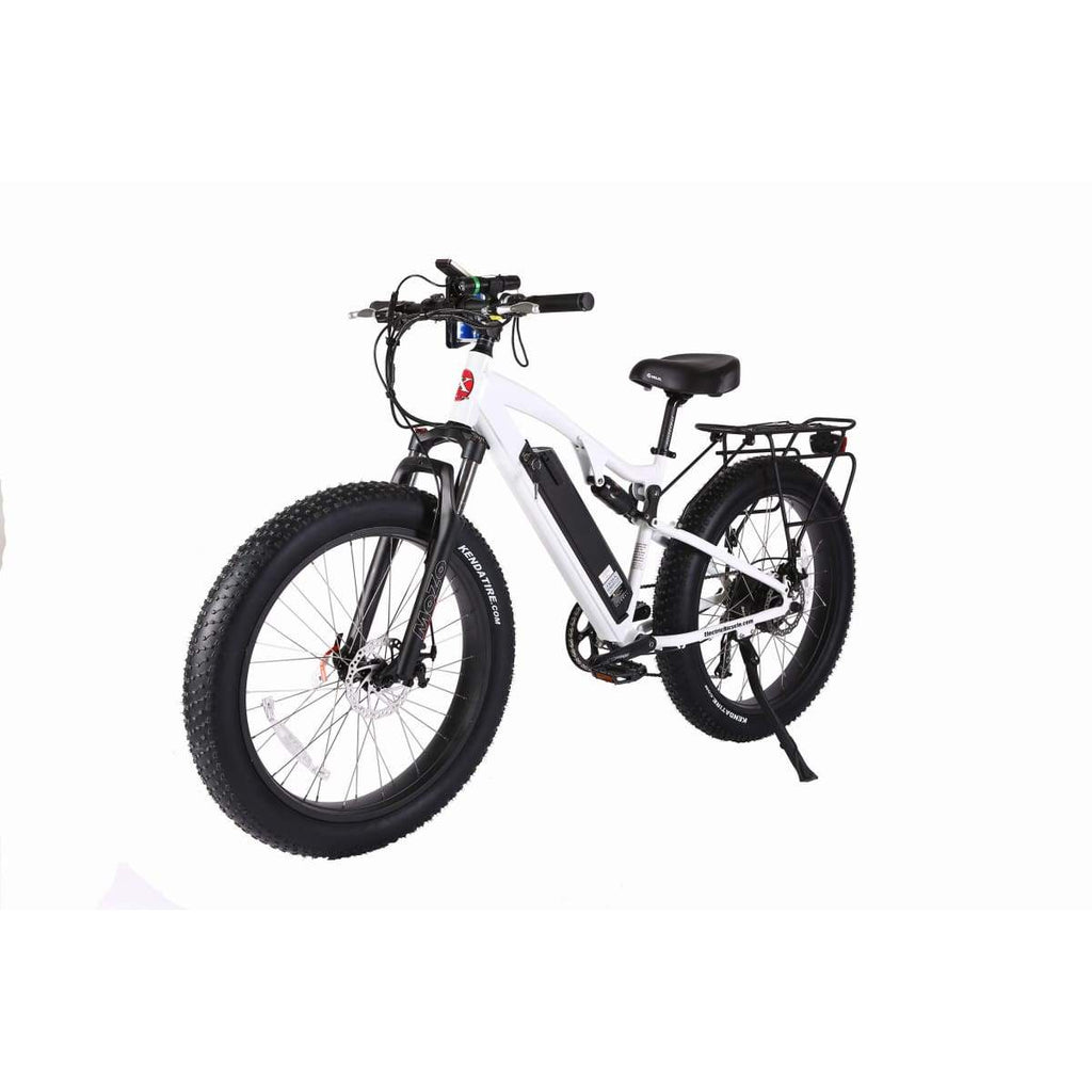 Electric Mountain Bike X-Treme Rocky Road 500W 48V - Fat Tire Bike - Metallic White - Electric Bike $2069.00