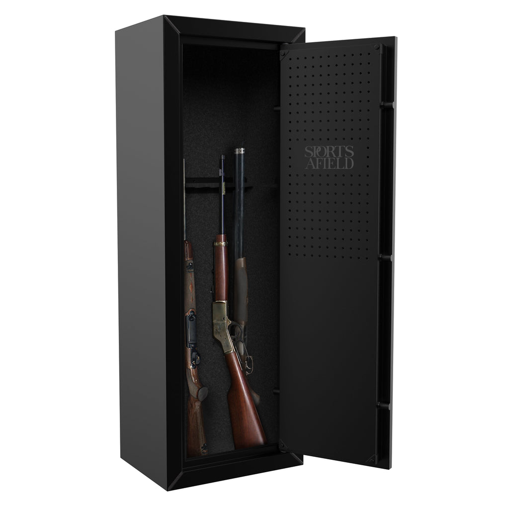 Sports Afield SA5310GS 10 Gun Cabinet Black Door Open Full