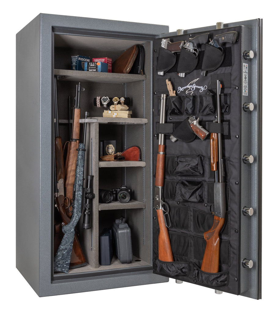 AMSEC NF6030E5 Rifle & Gun Safe with ESL5 Electronic Lock - Door Open Full