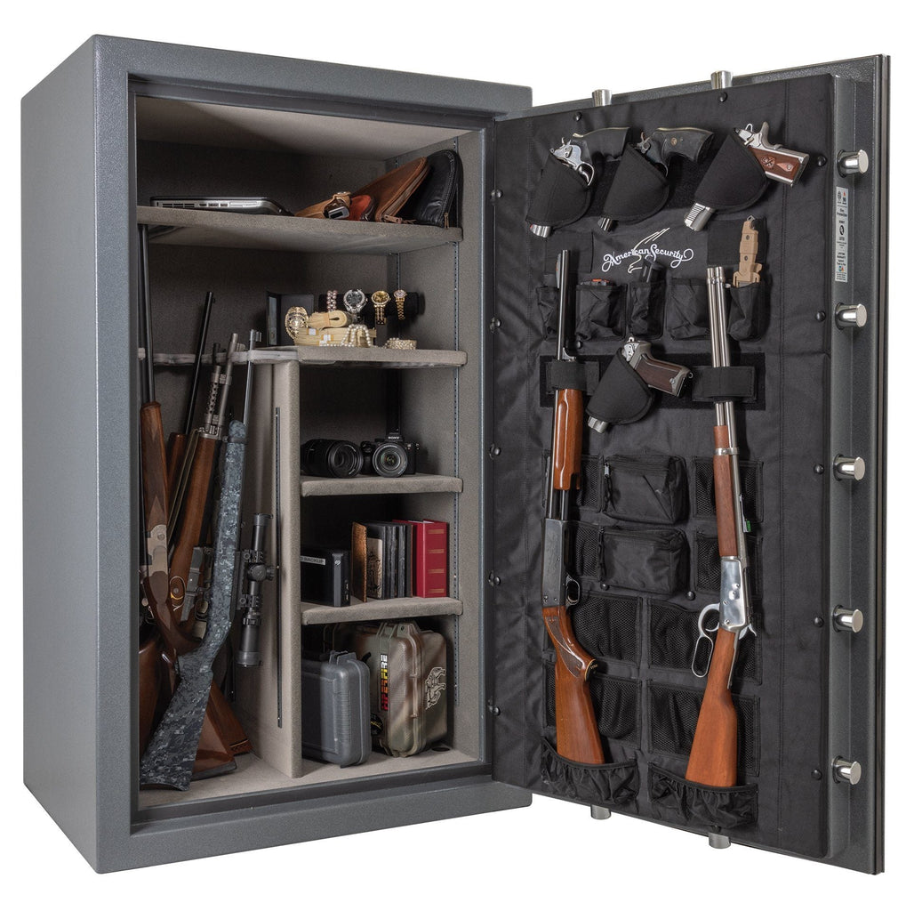 AMSEC NF6036E5 Rifle & Gun Safe with ESL5 Electronic Lock Door Open