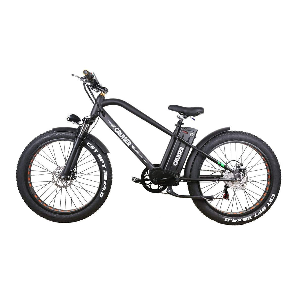 Electric Bike Fat Tire Nakto Super Cruiser 500W 48V 10Ah - Supxb261013 - 10Ah Battery - Electric Bike $1149.00