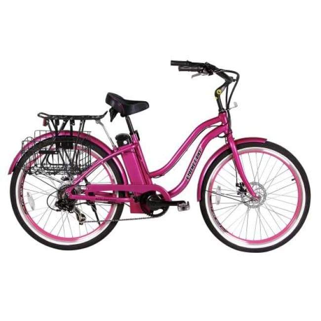 Electric Cruiser Bike X-Treme Malibu Elite 300W 36V - Pink / 36V - Electric Bike $1295.00