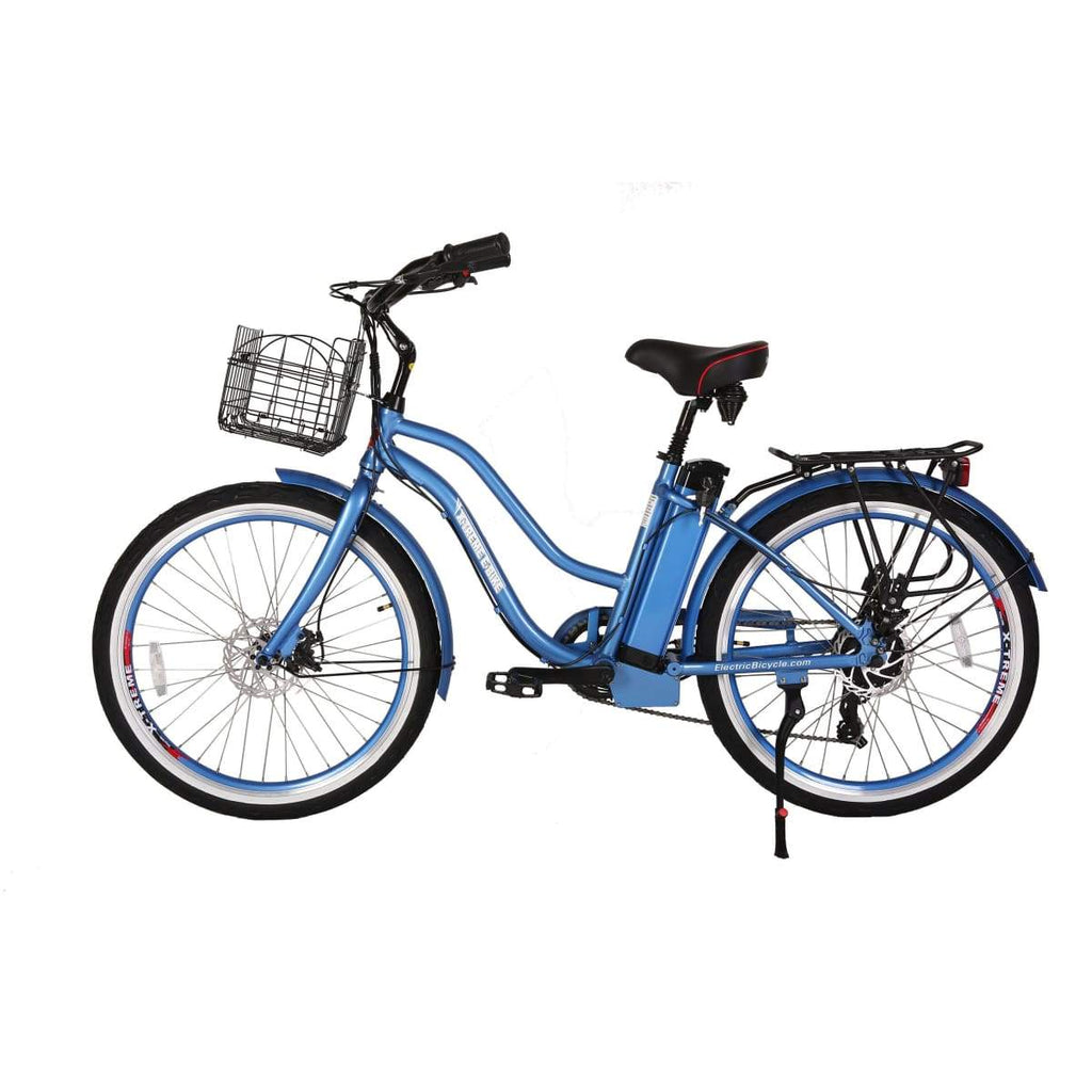 Electric Cruiser Bike X-Treme Malibu Elite 300W 36V - Baby Blue / 36V - Electric Bike $1295.00